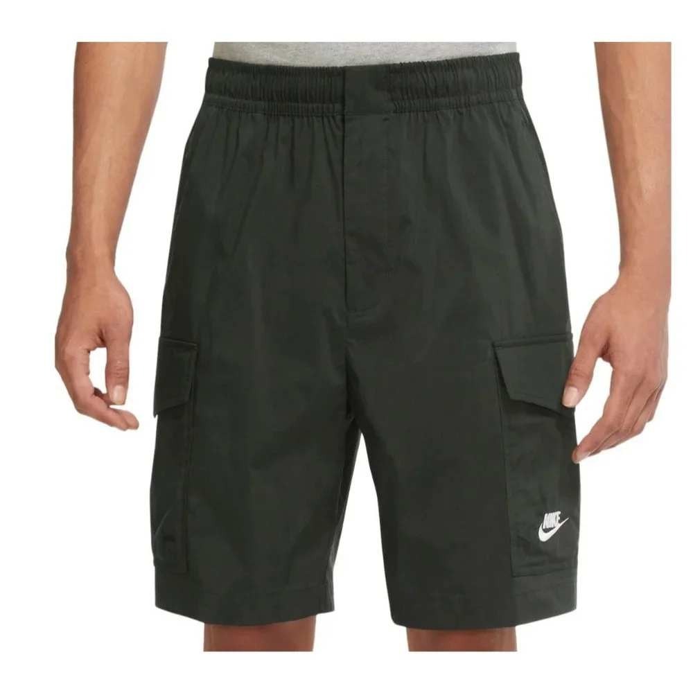 Nike Sport Essentials Mens Woven Unlined Utility Shorts Olive Green DM6833-355 S